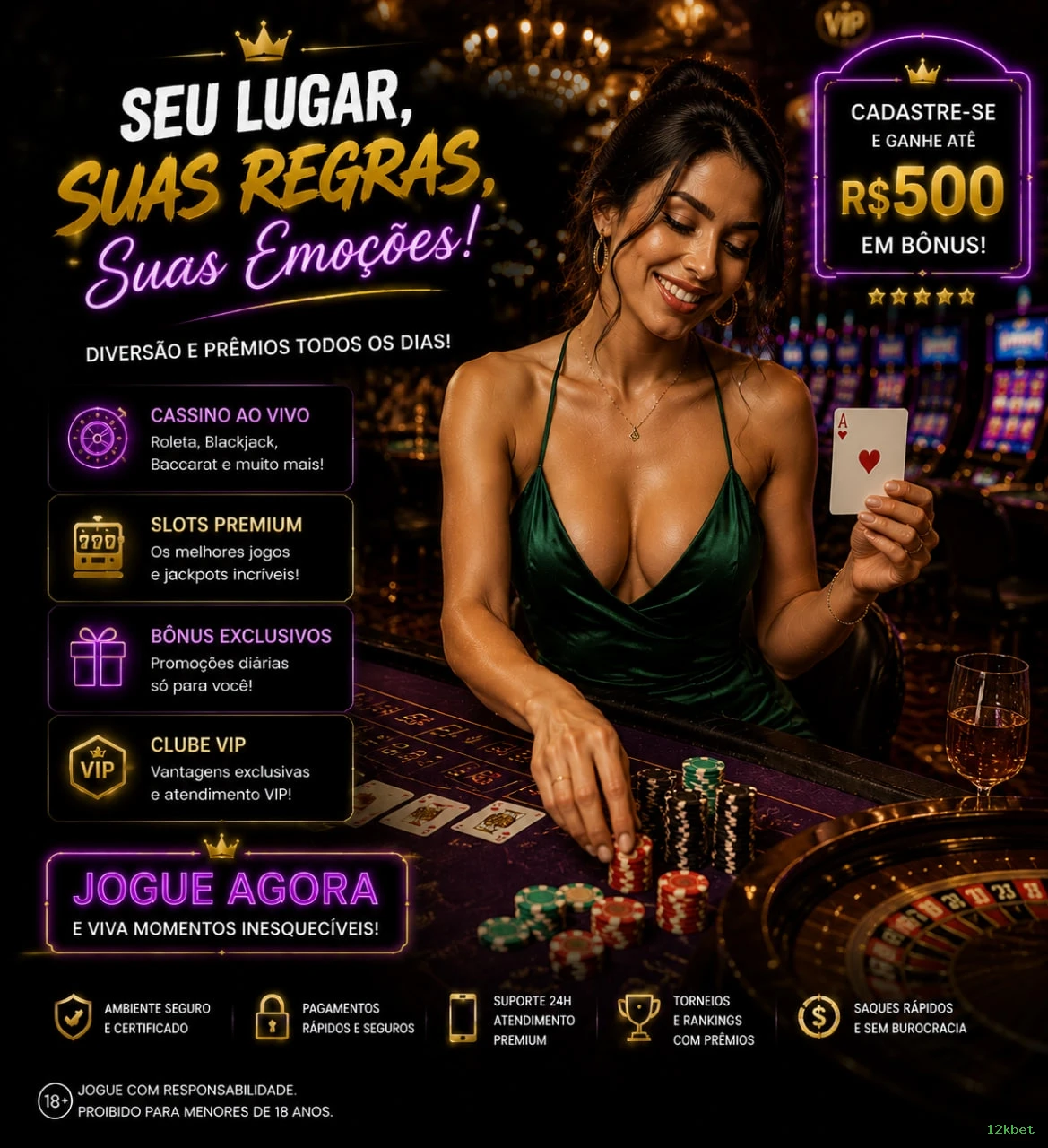 Canal oficial da 12kbet no Telegram
